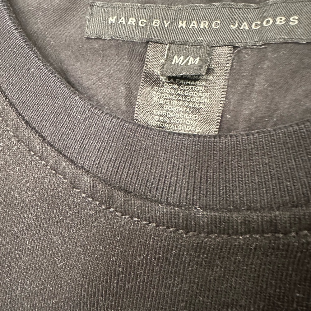 Marc Jacobs Black Mini Dress with White Floral Pattern - Picture 7 of 9